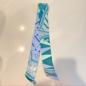 Green and blue Hermes Twilly in new condition